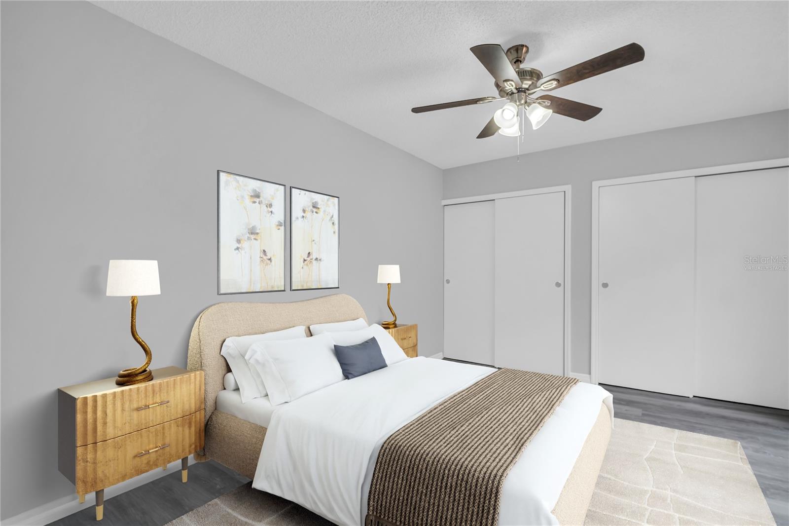 2nd Upstairs Bedroom Virtually Staged
