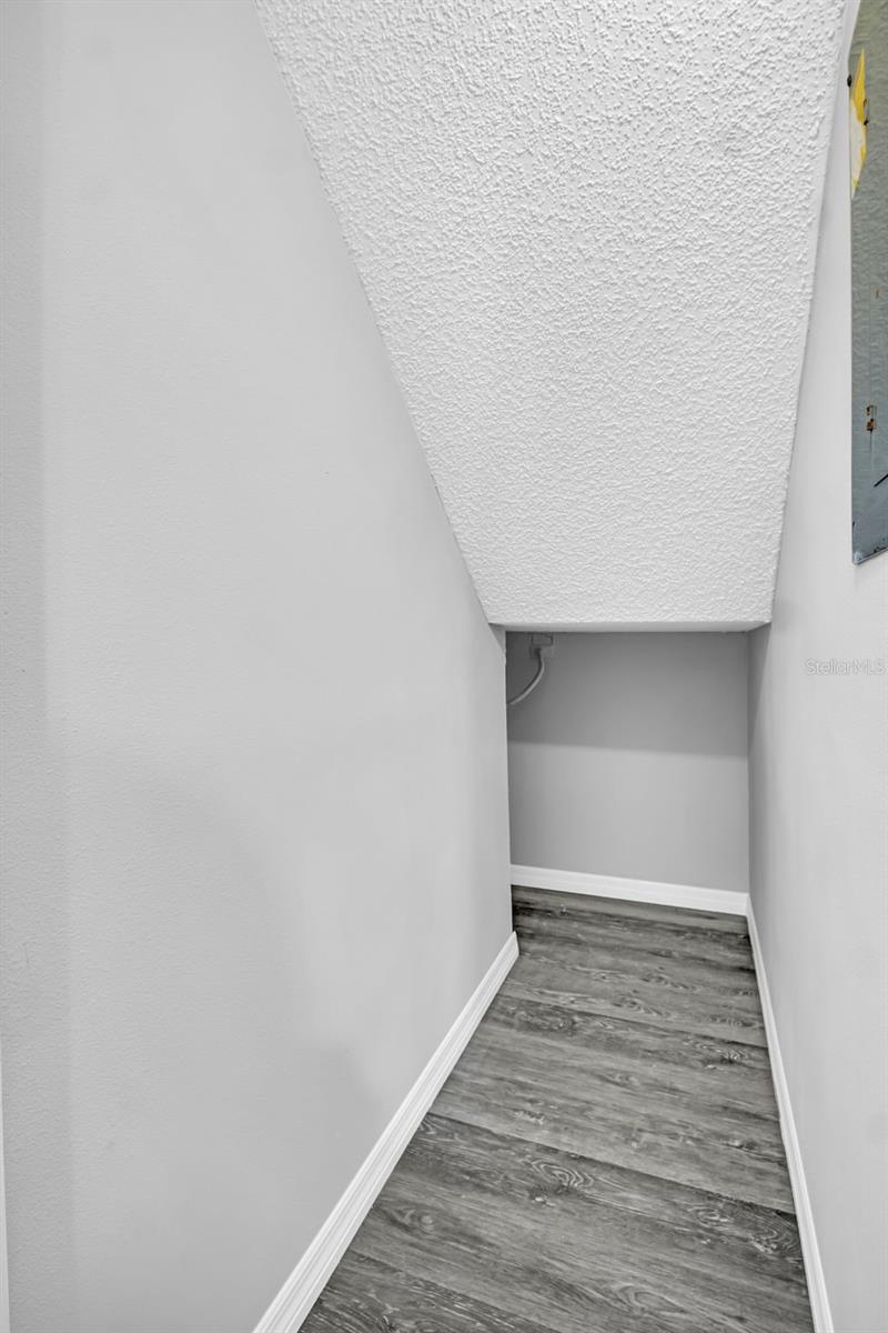 Downstairs Large Storage Closet Under Stairs