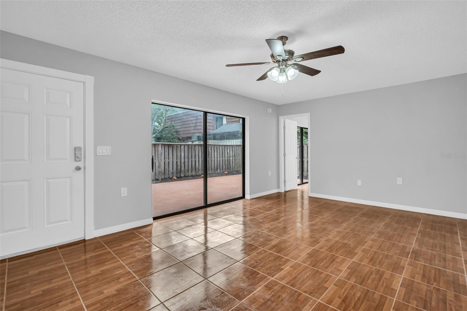 Living Room with Sliding Glass Door to Lanai