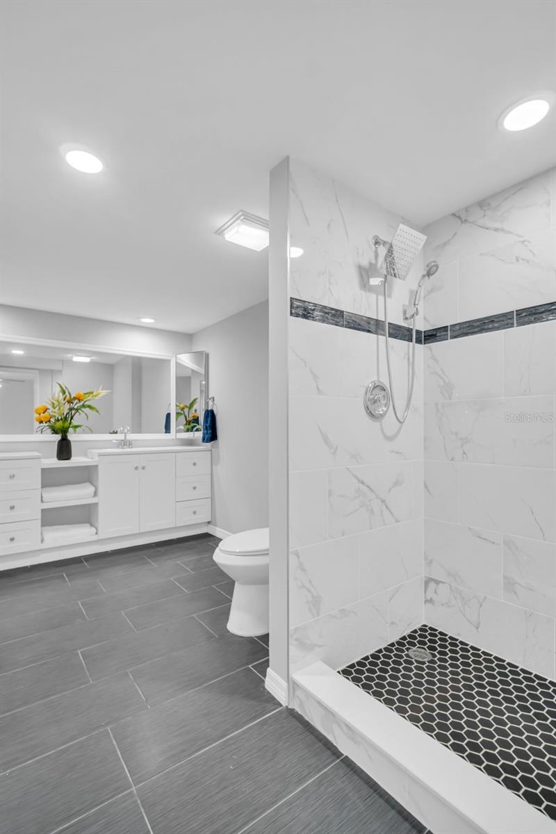 Primary Bathroom Completely Remodeled