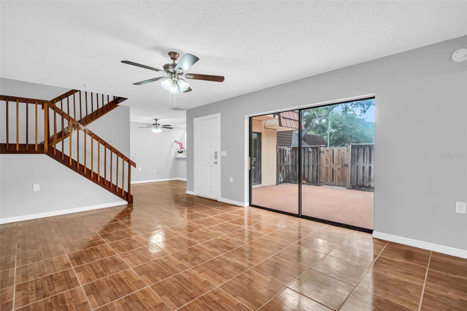 Living Room to Kitchen and Upstairs