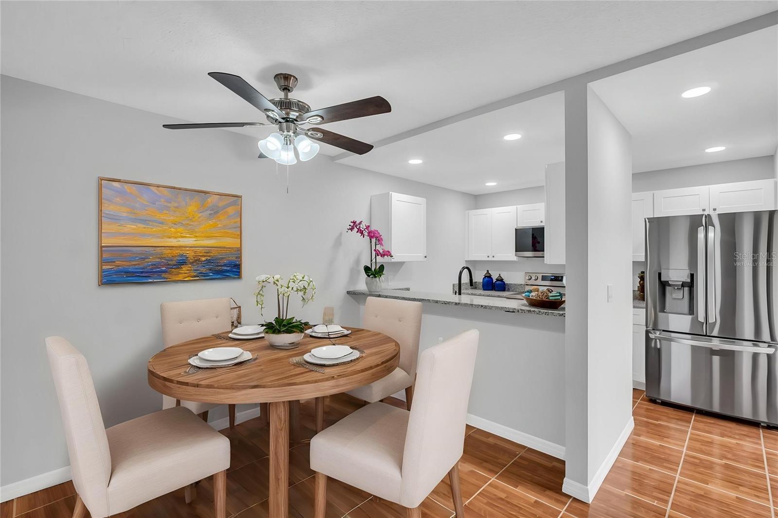 Kitchen Dinette Virtually Staged