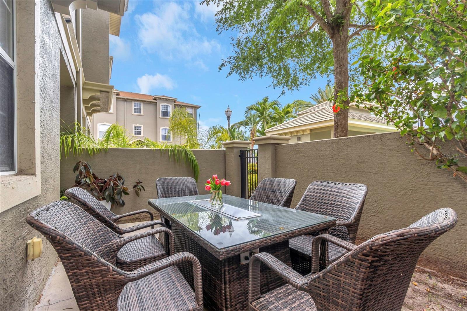 Outdoor seating area