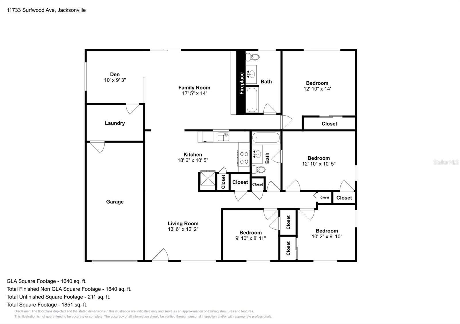 11733 SURFWOOD AVE, JACKSONVILLE, FL, 32246