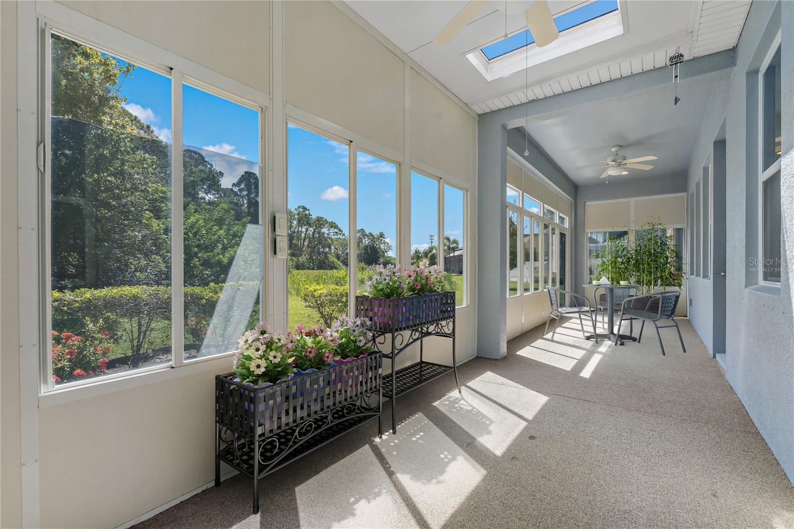 Virtually Staged Enclosed Lanai