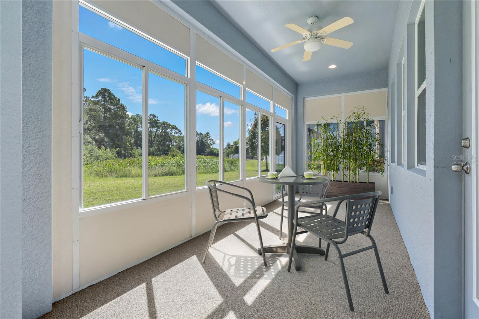 Virtually Staged Enclosed Lanai