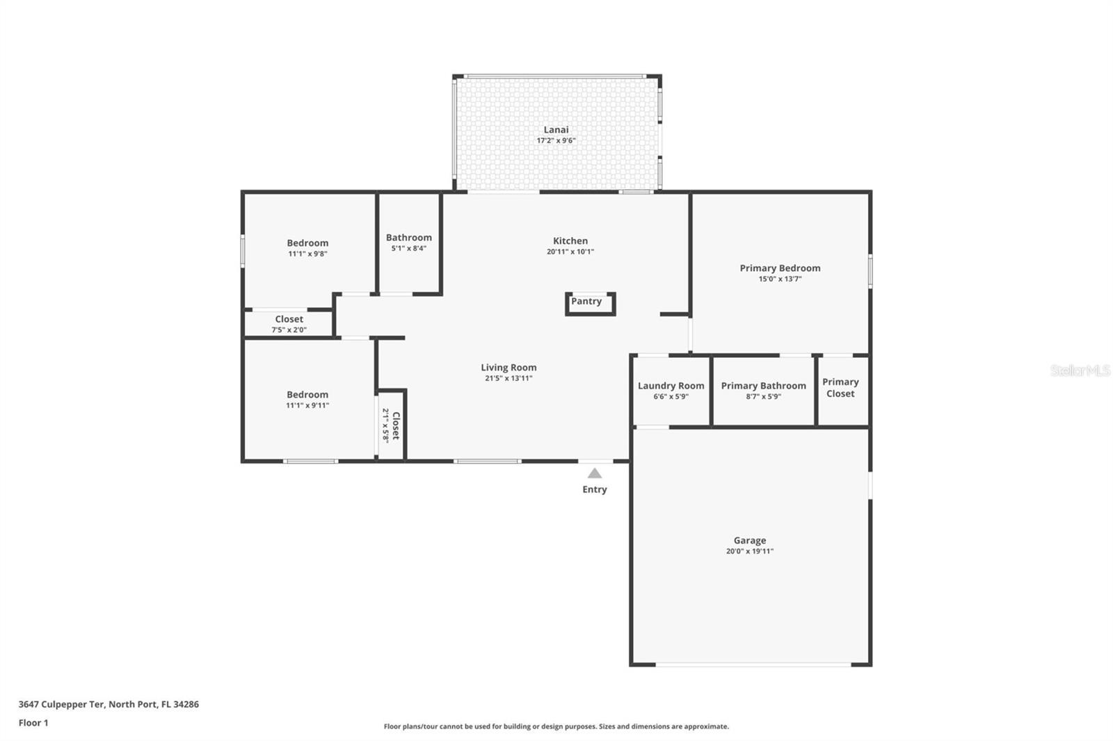 3647 CULPEPPER TER, NORTH PORT, FL, 34286