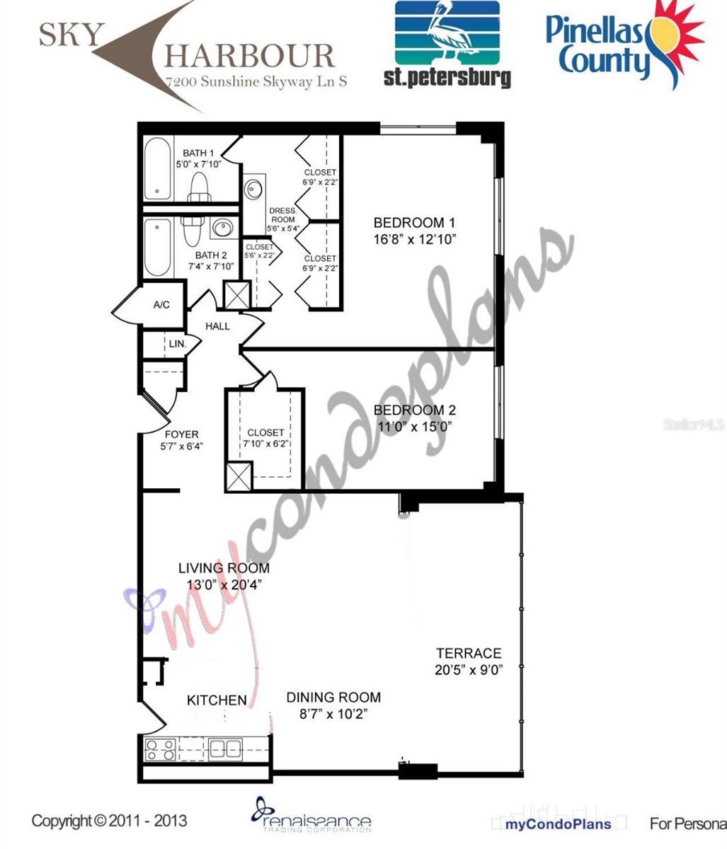 7200 SUNSHINE SKYWAY LN S #2E, ST PETERSBURG, FL, 33711