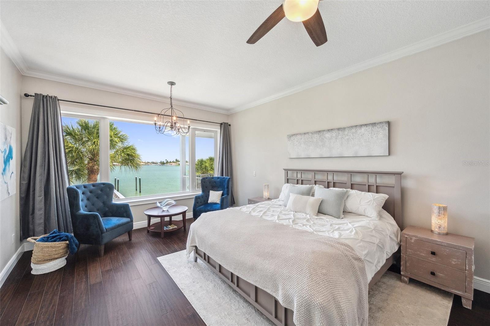View of the spacious and peaceful primary master bedroom.