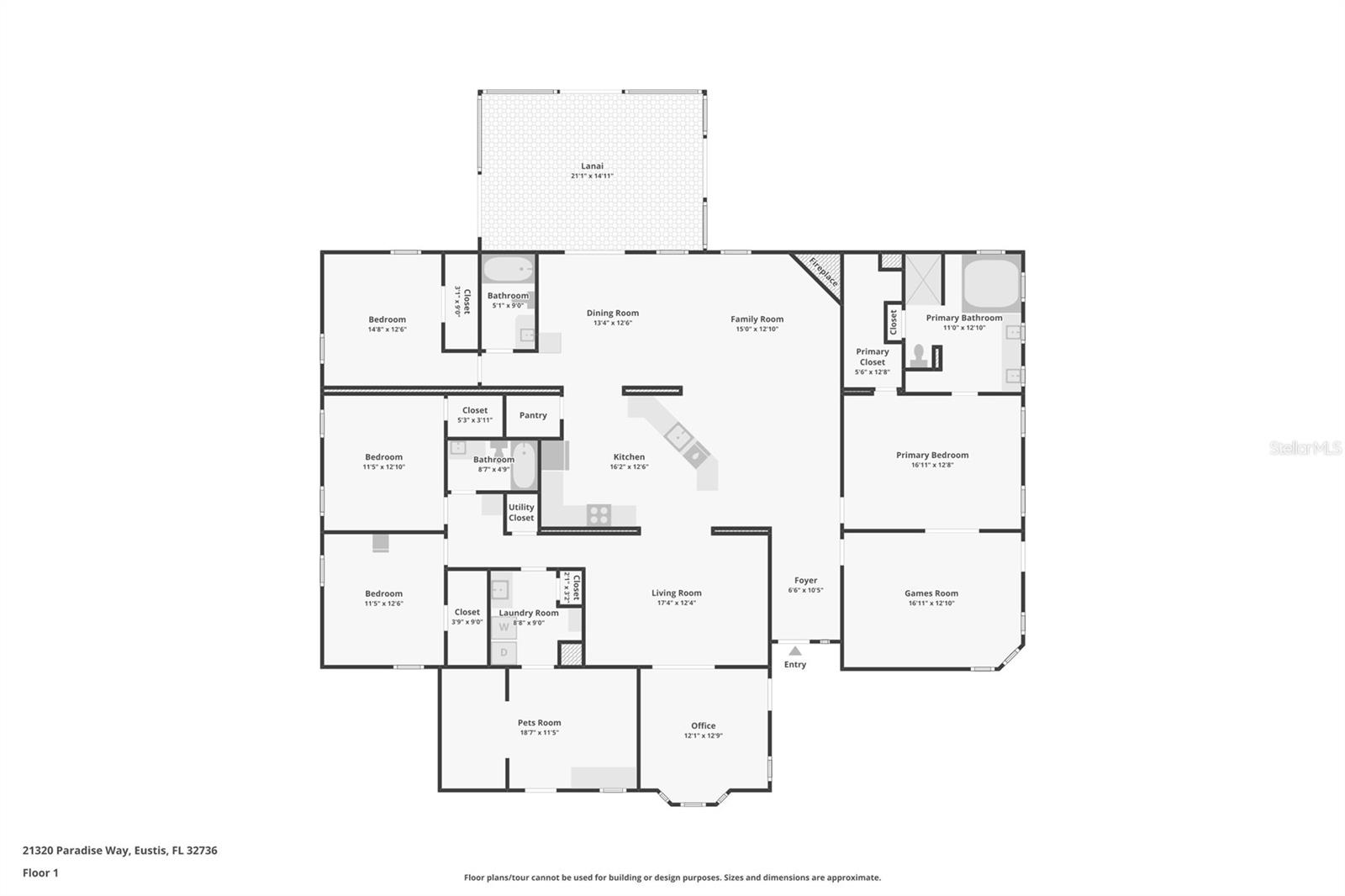 21320 PARADISE WAY, EUSTIS, FL, 32736