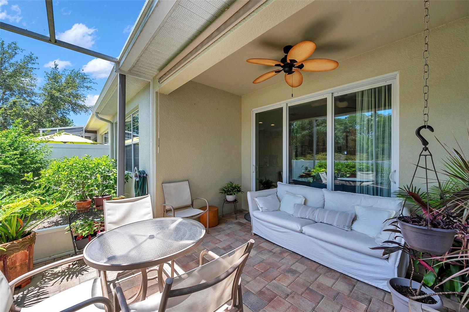 partially undercover for extra shade/comfort