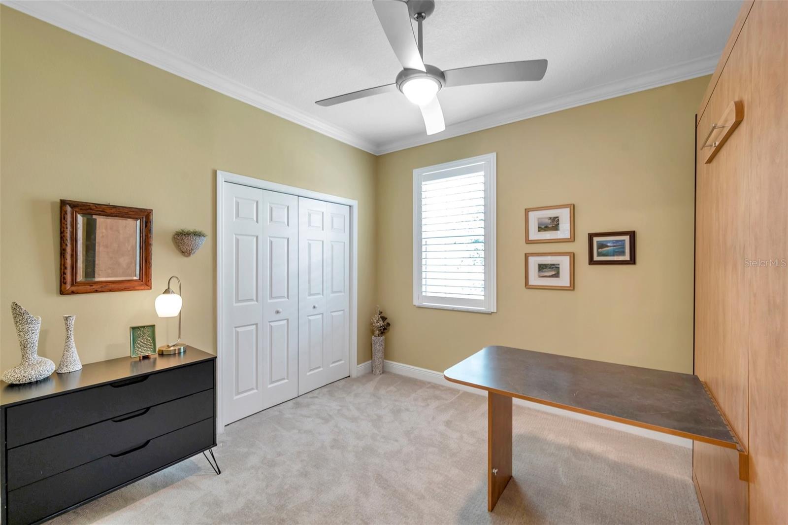 first floor bedroomwith murphy bed/desk