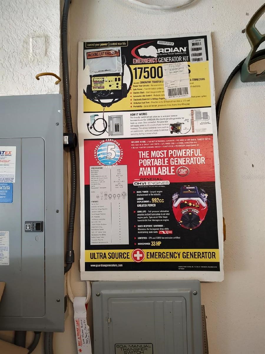 Emergency Generator will power the HVAC!