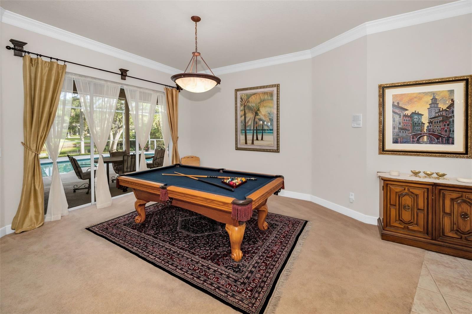 Sliders with Views of the Pool & Pond