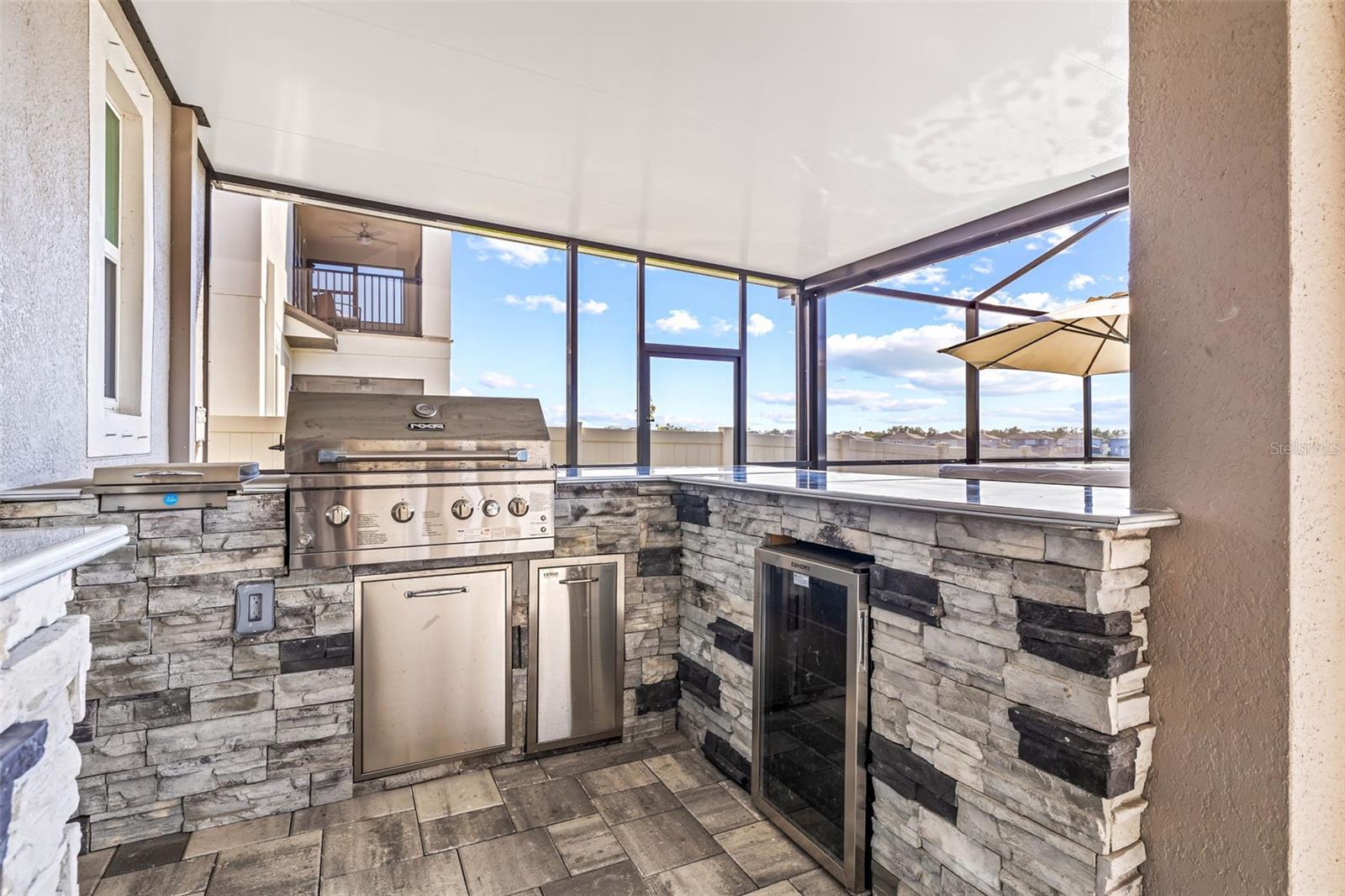 Upgraded Outdoor Kitchen