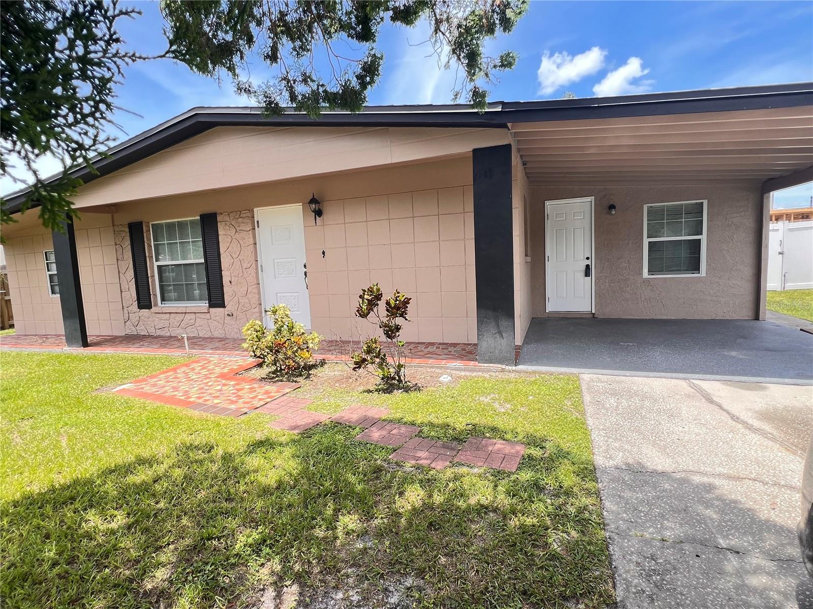 carport and 2nd entrance door