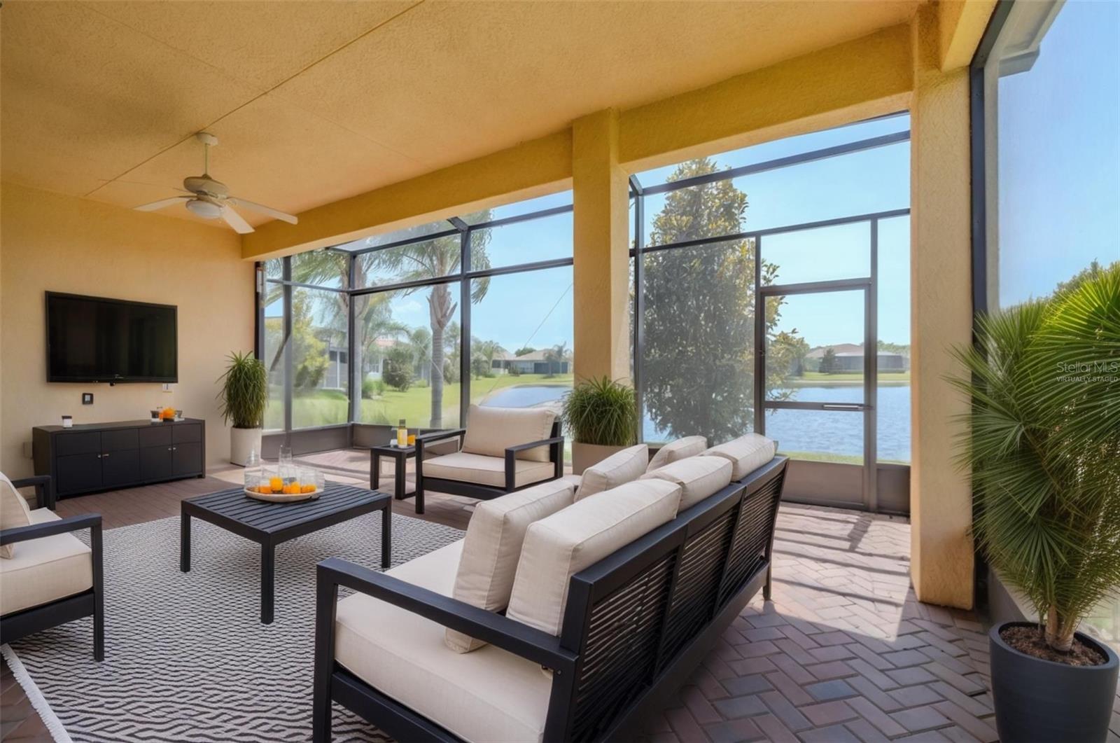 Virtually Staged Lanai