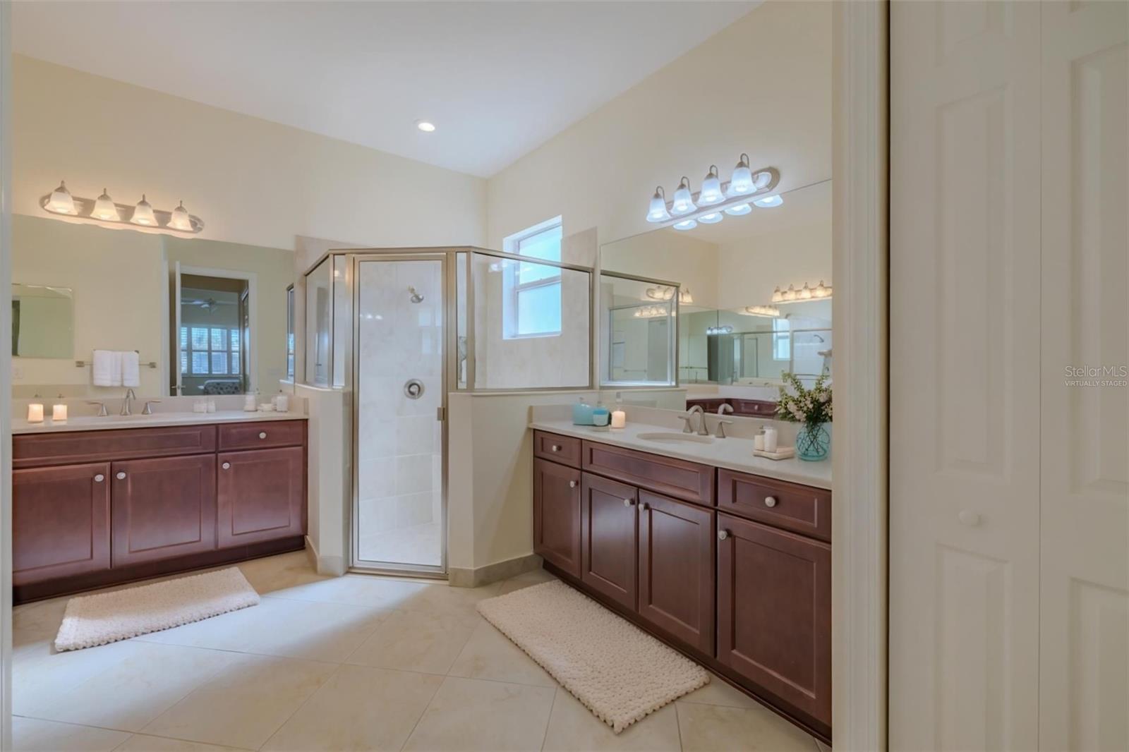 Virtually Staged Primary Bath