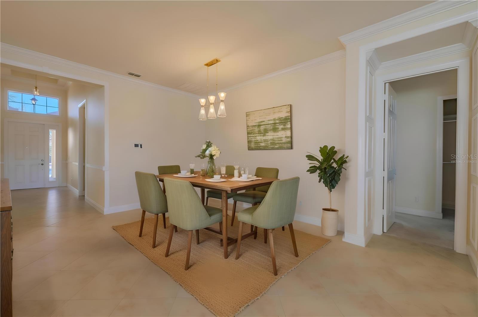 Virtually Staged Dining Room