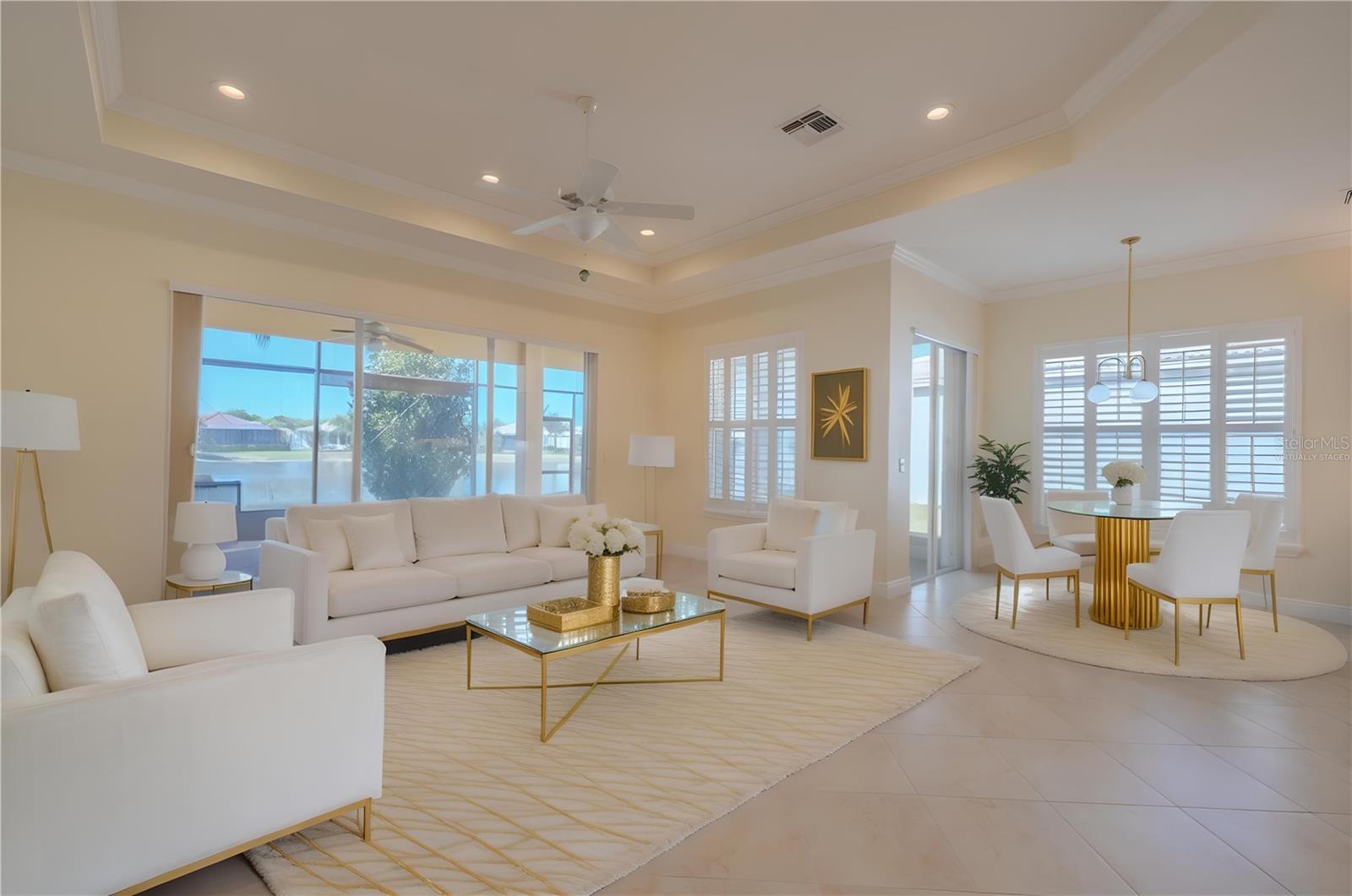 Virtually Staged Great Room