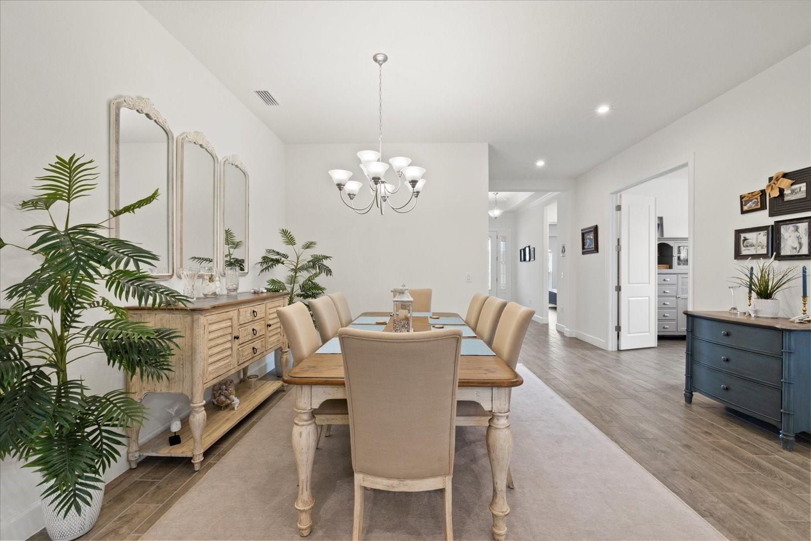 Formal Dining table area near grand salon and kitchen