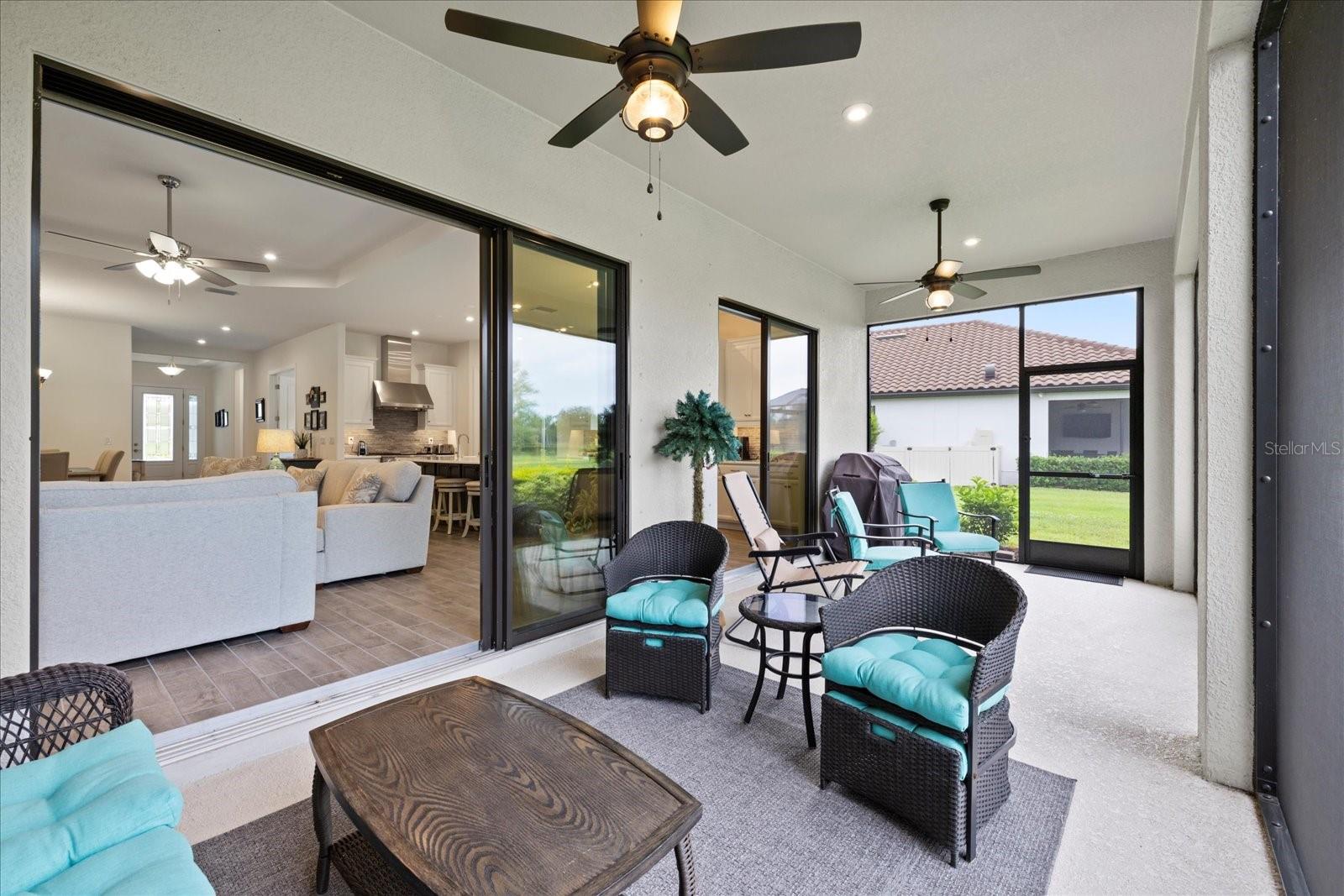 View into home from open door in lanai