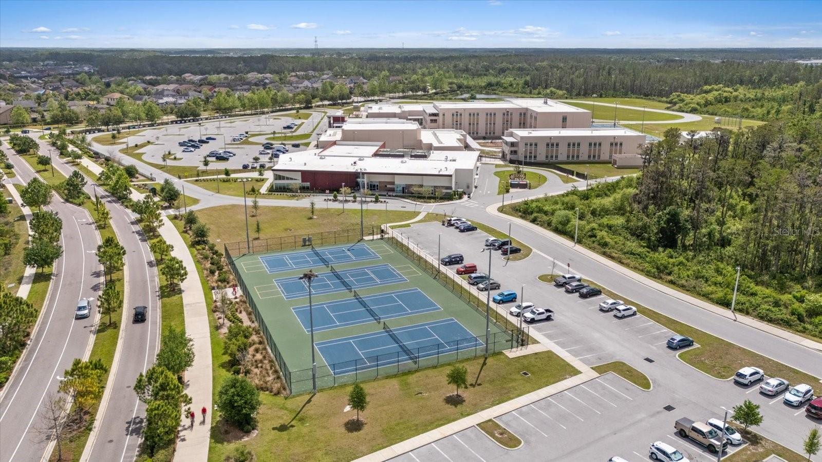 Esplanade at Starkey Ranch-community courts