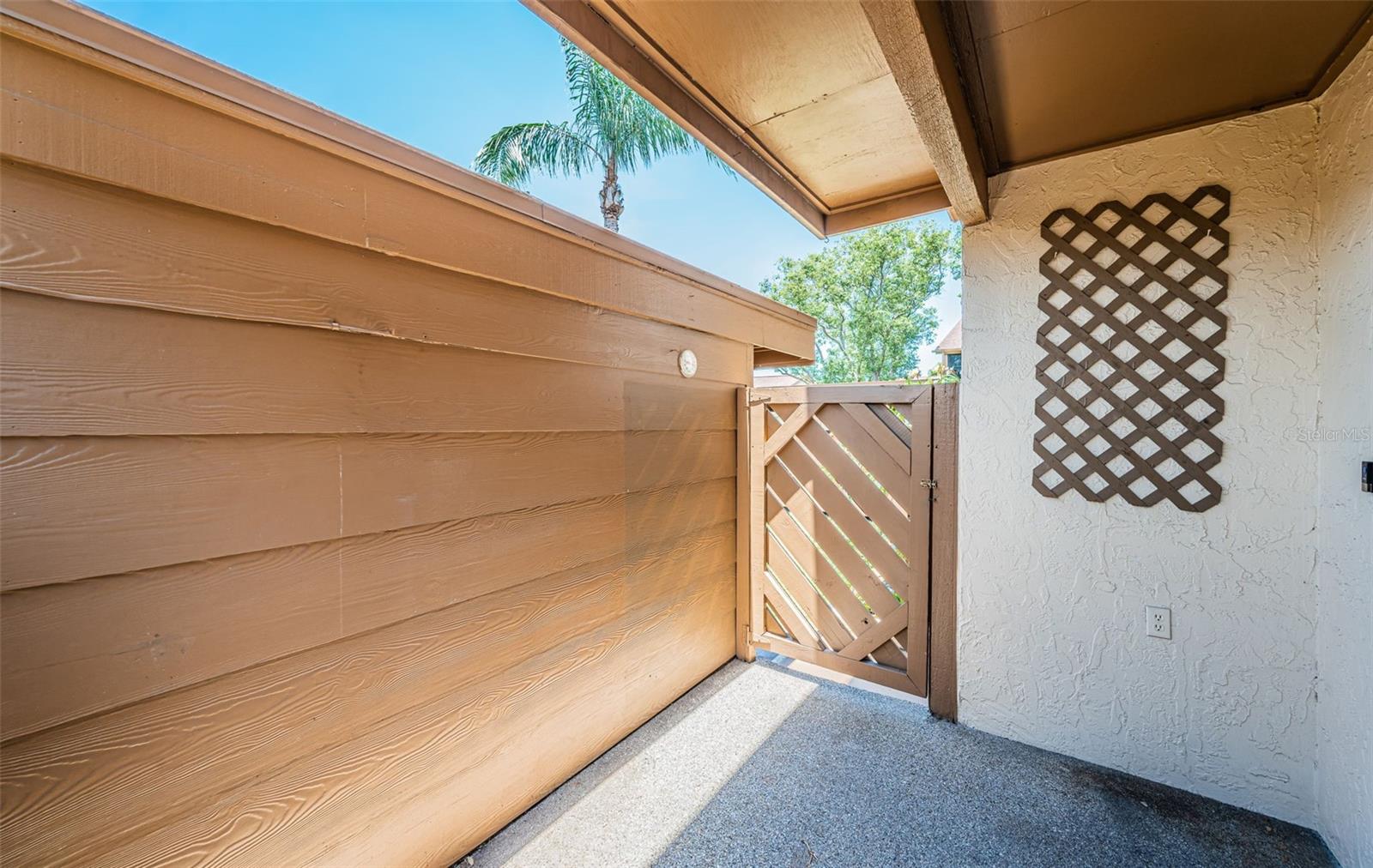 Front Gate to Carport
