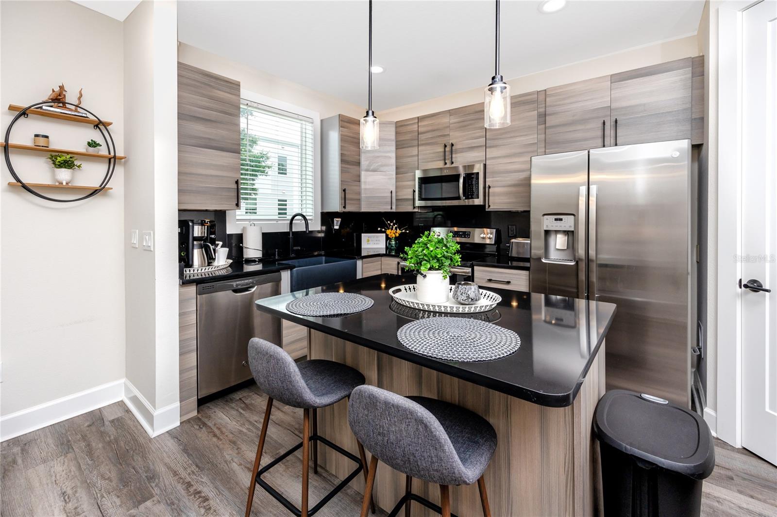 Kitchen/dining/living on the second floor