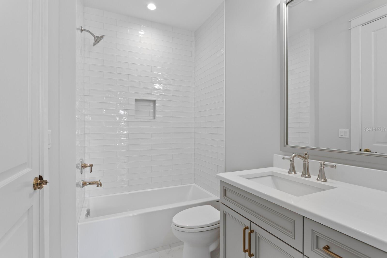 bathroom 5 (hall access and connected to bedroom 4