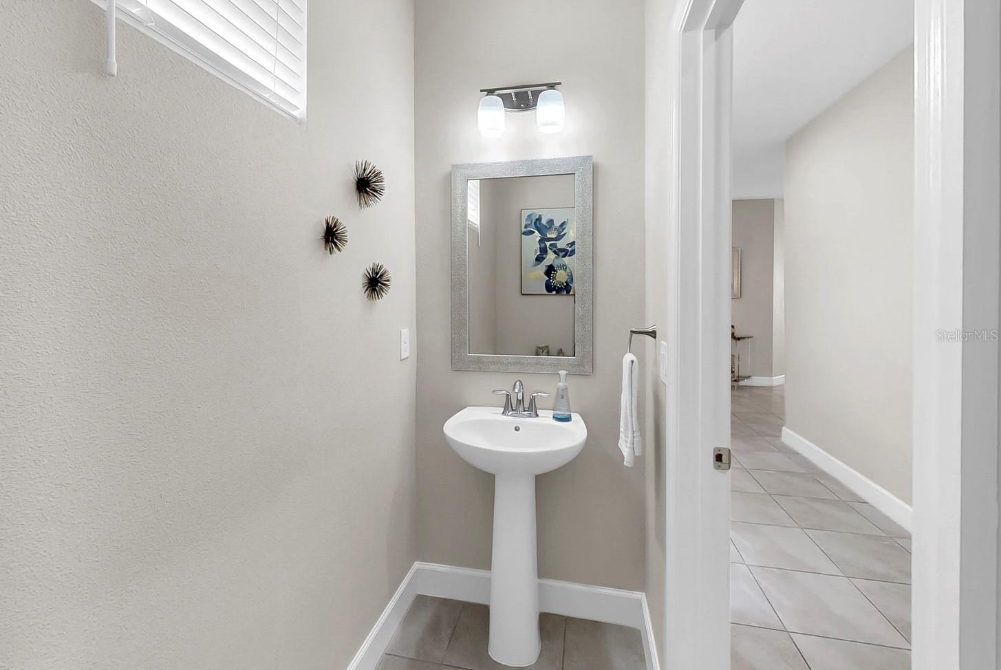 Half Bathroom is Downstairs in the front entryway