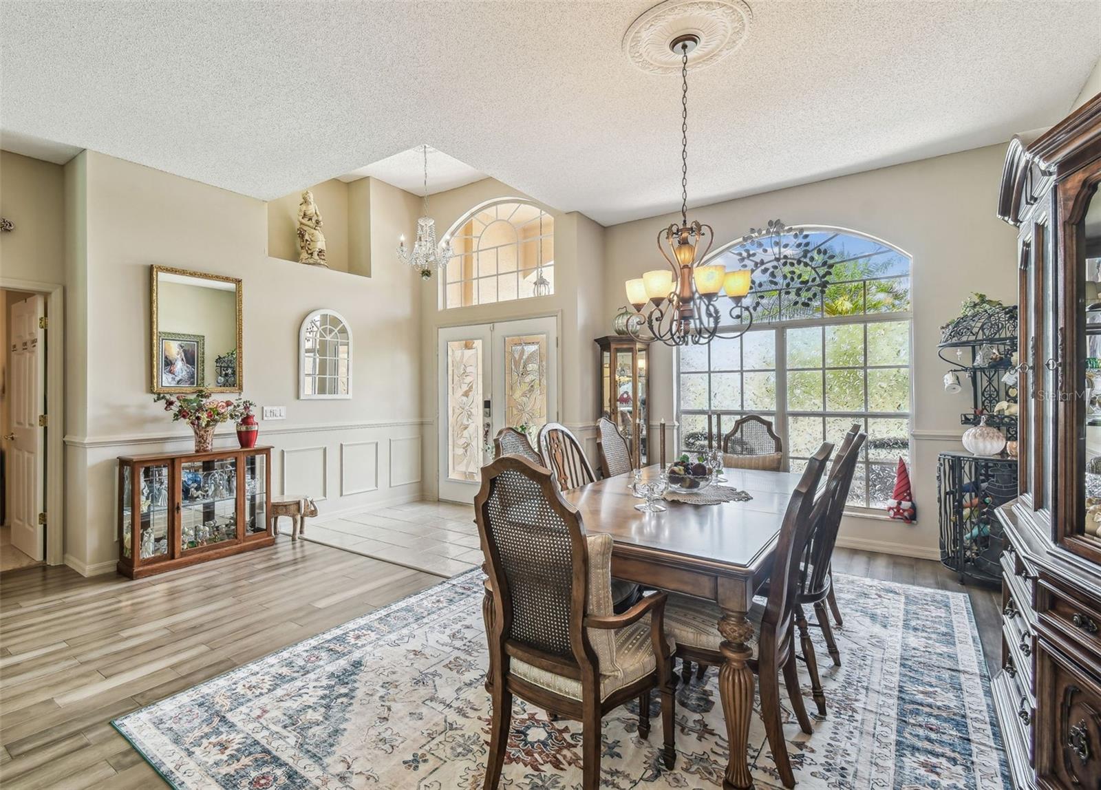 DINING ROOM AND ENTRANCE FOYER