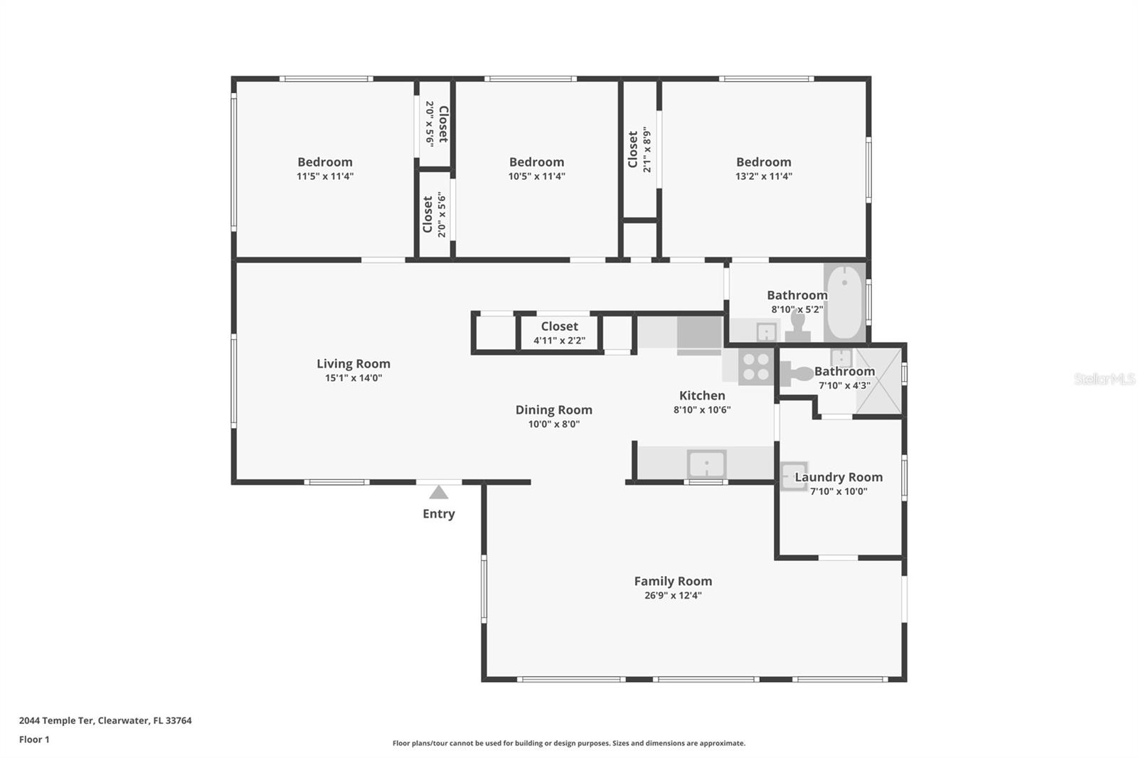 2044 TEMPLE TER, CLEARWATER, FL, 33764