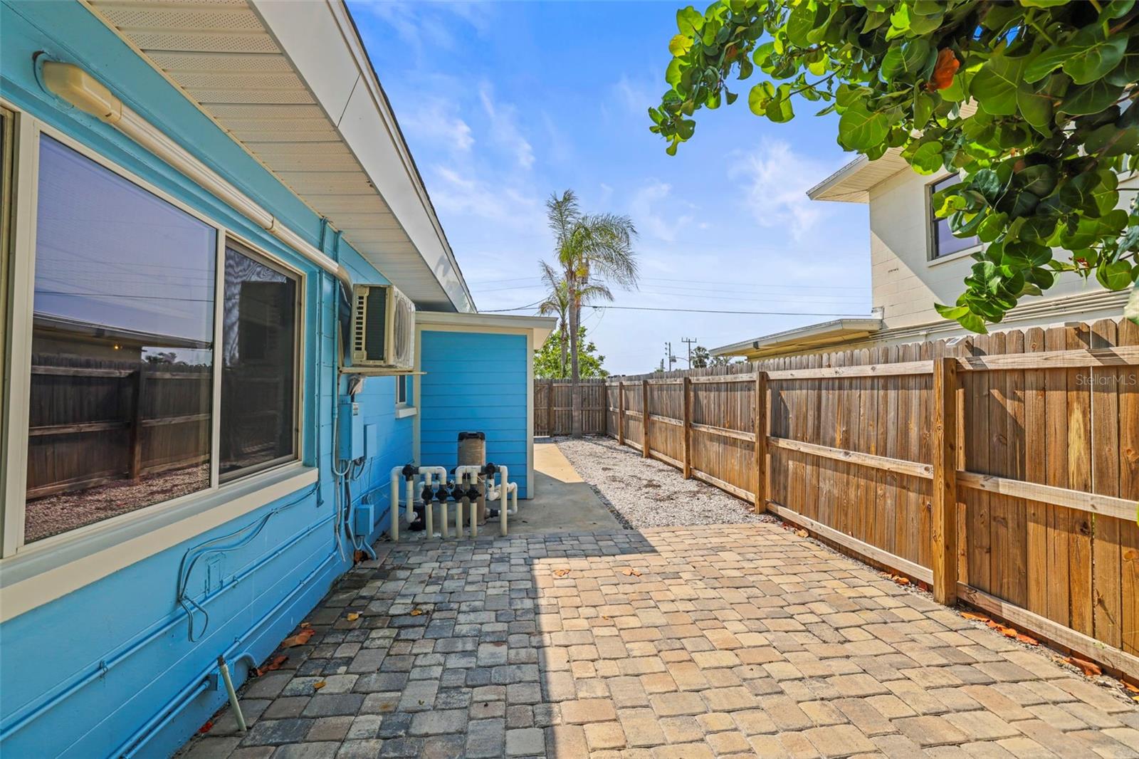 Side Patio with additional Storage
