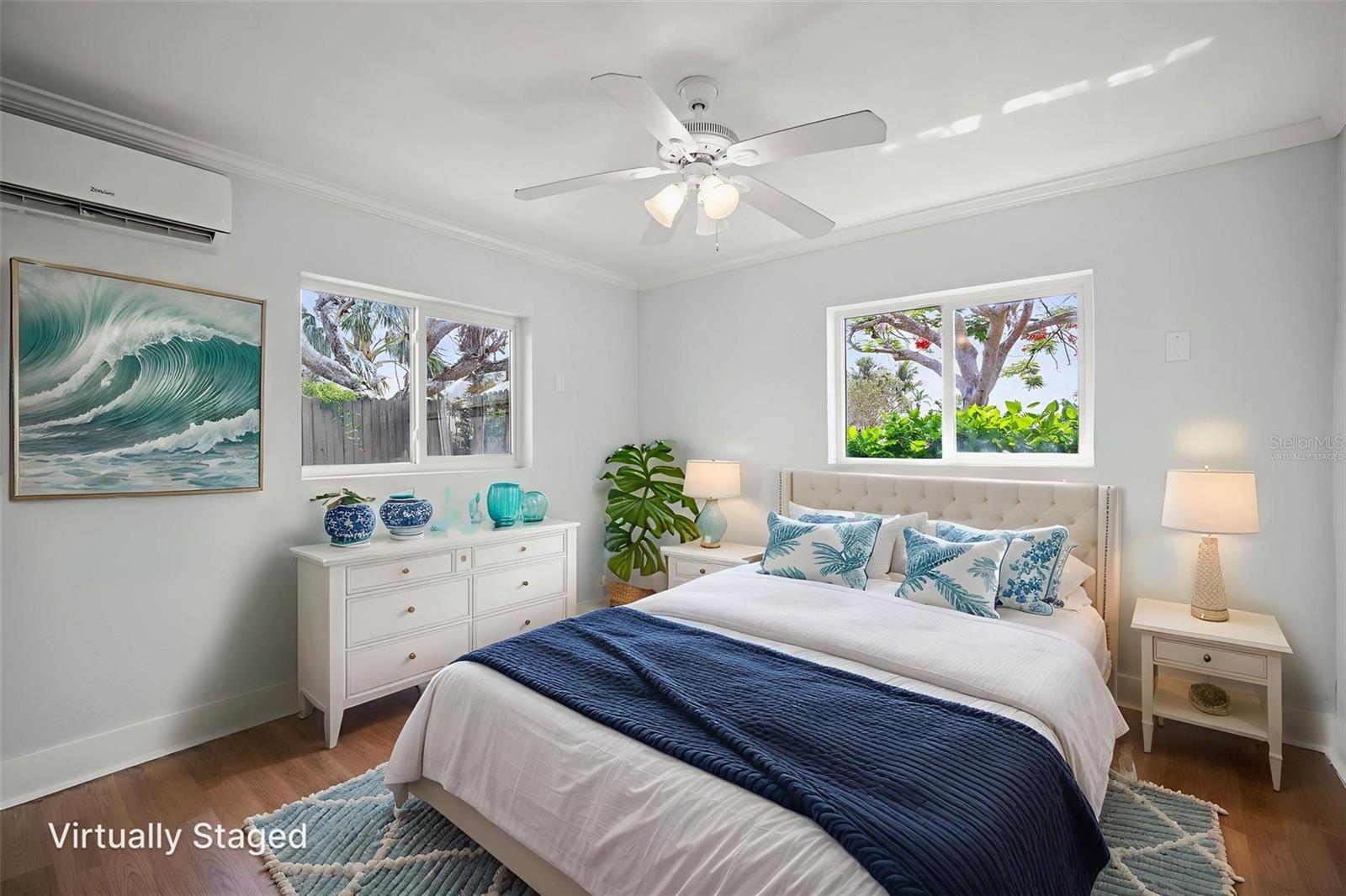 Virtually Staged. 2nd Bedroom