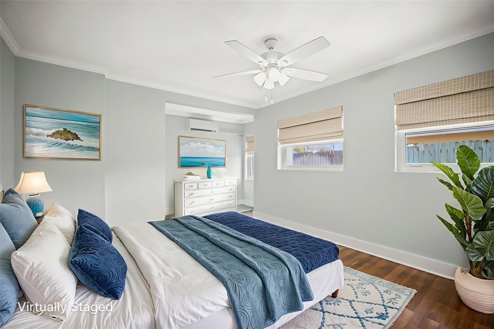 Virtually Staged. 1st Bedroom