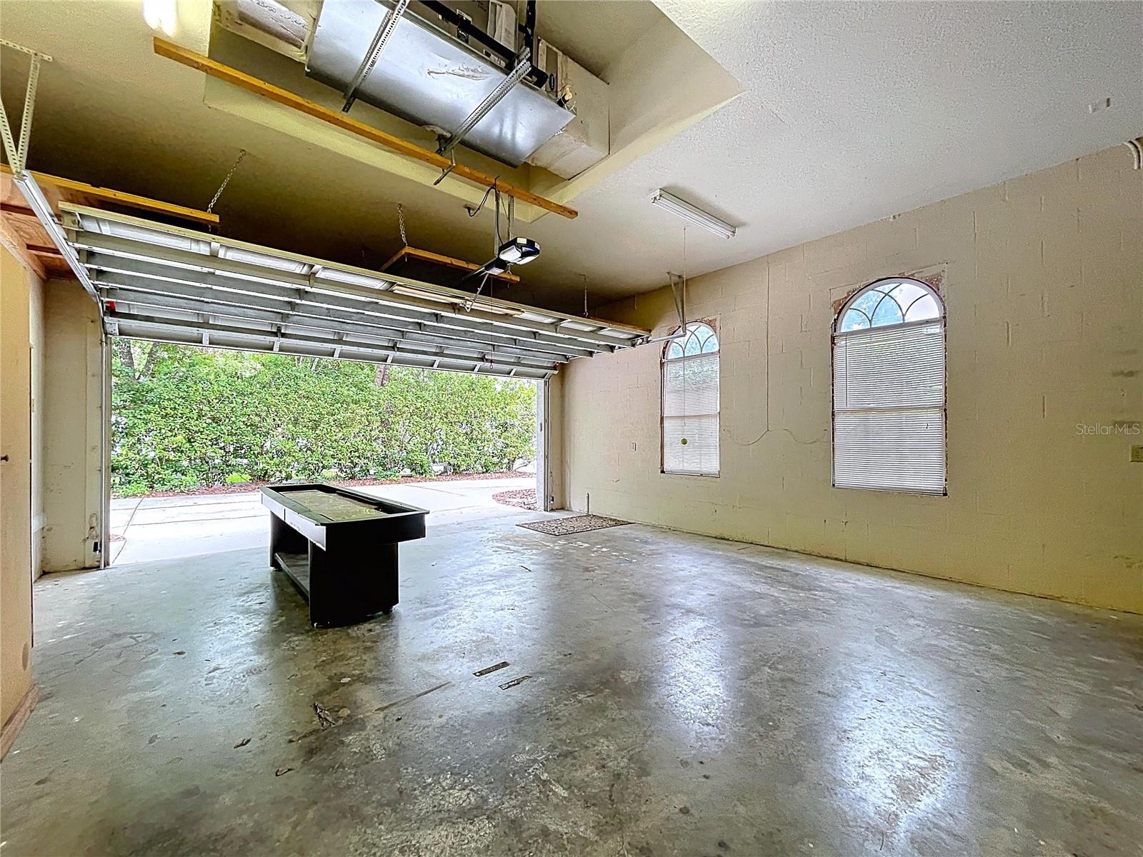 Interior of Oversized Garage