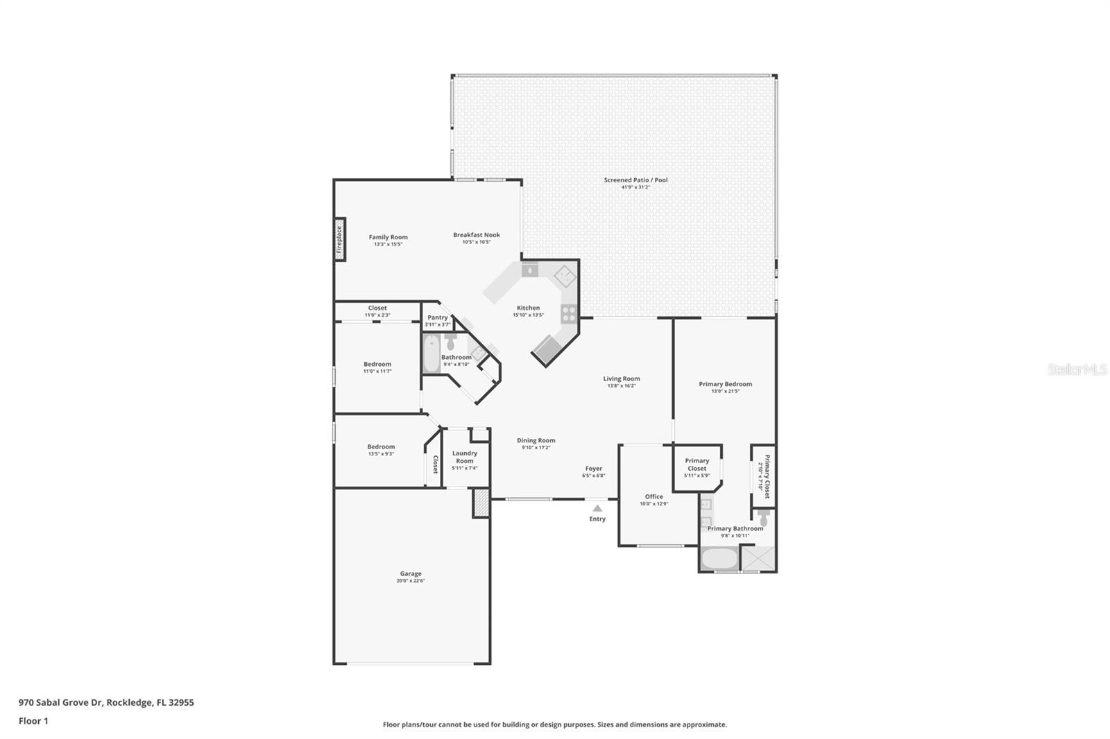 970 SABAL GROVE DR, ROCKLEDGE, FL, 32955