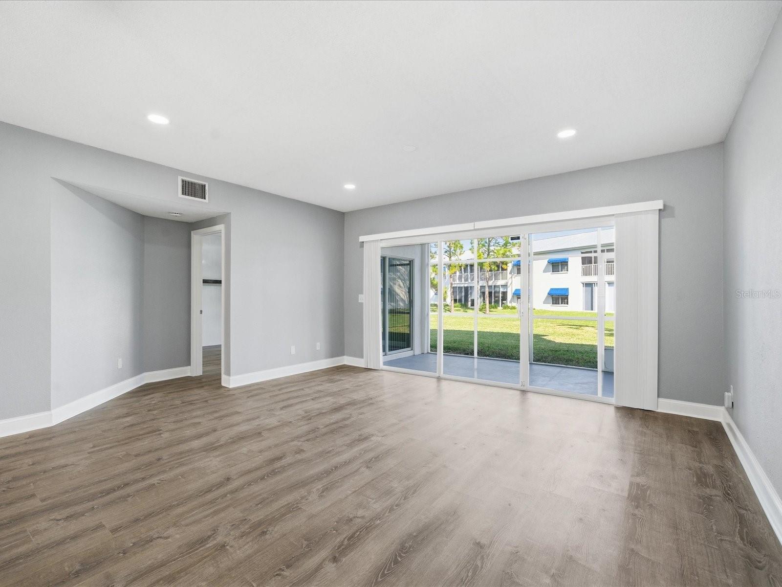 Living Room and Primary Bedroom Entrance
