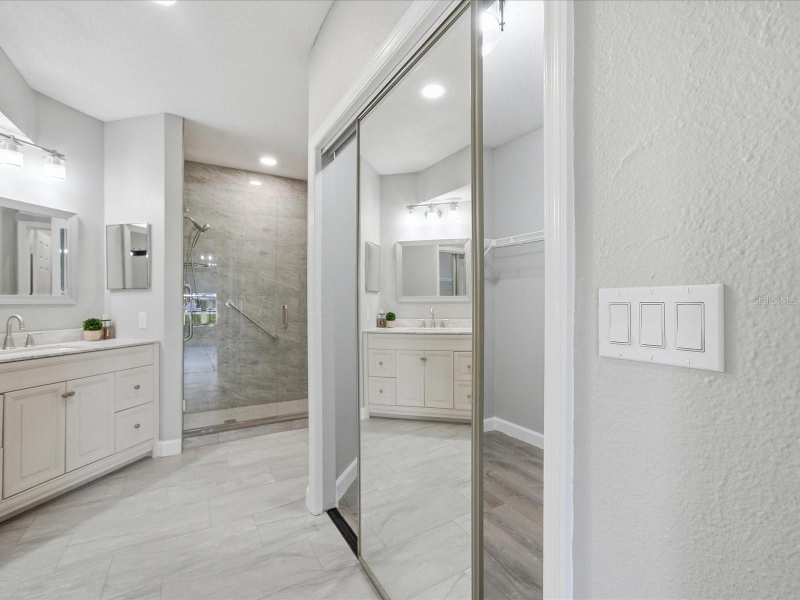 Primary Bathroom w/ Walk-In Closet