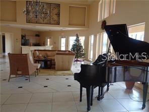 Piano in clubhouse