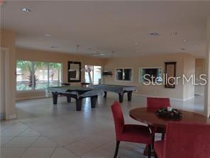 Pool table in clubhouse