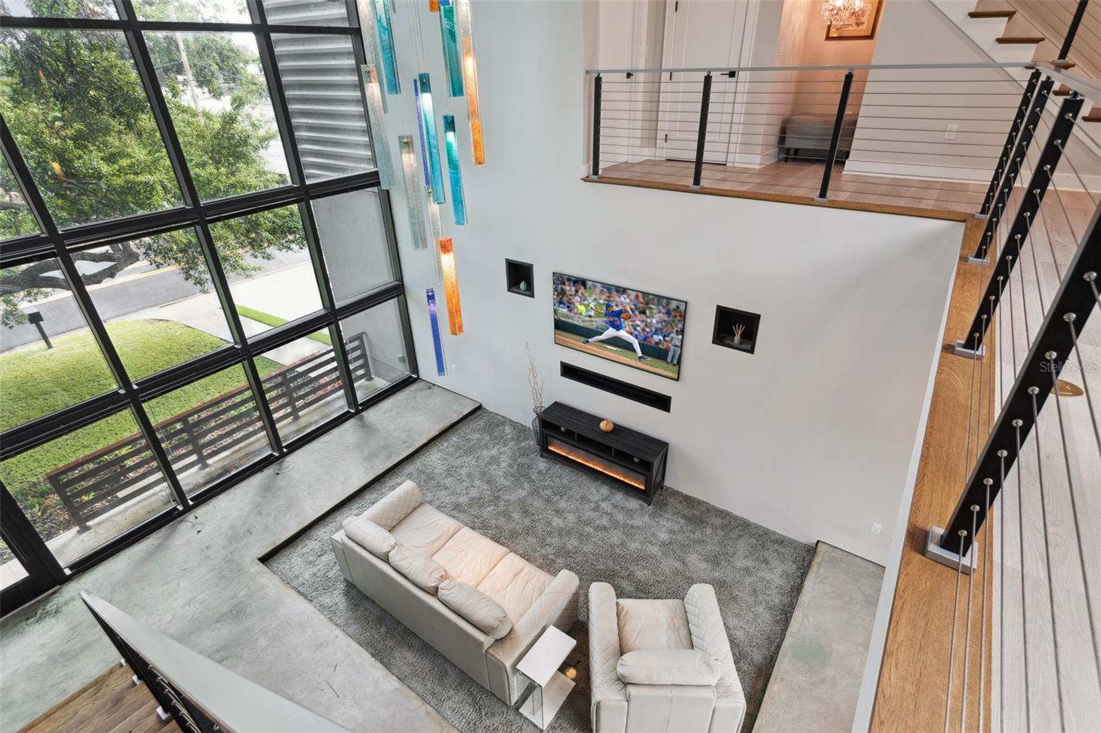 2nd floor view of living room