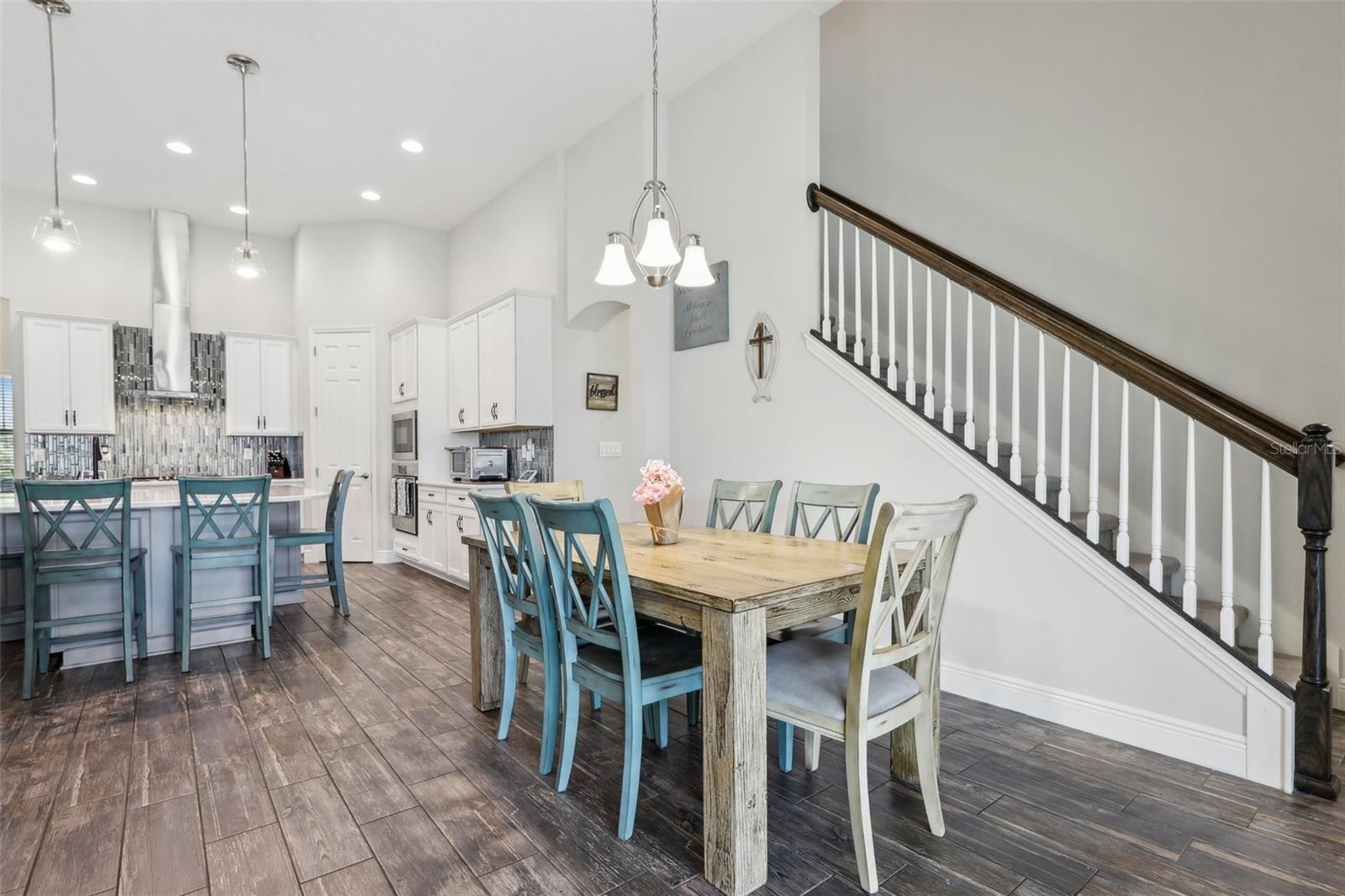 Kitchen & Family Room with Dining area