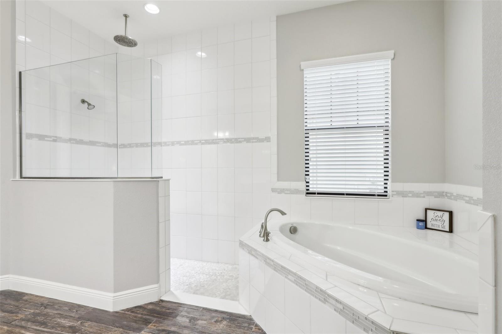 Primary Bath with tub & shower