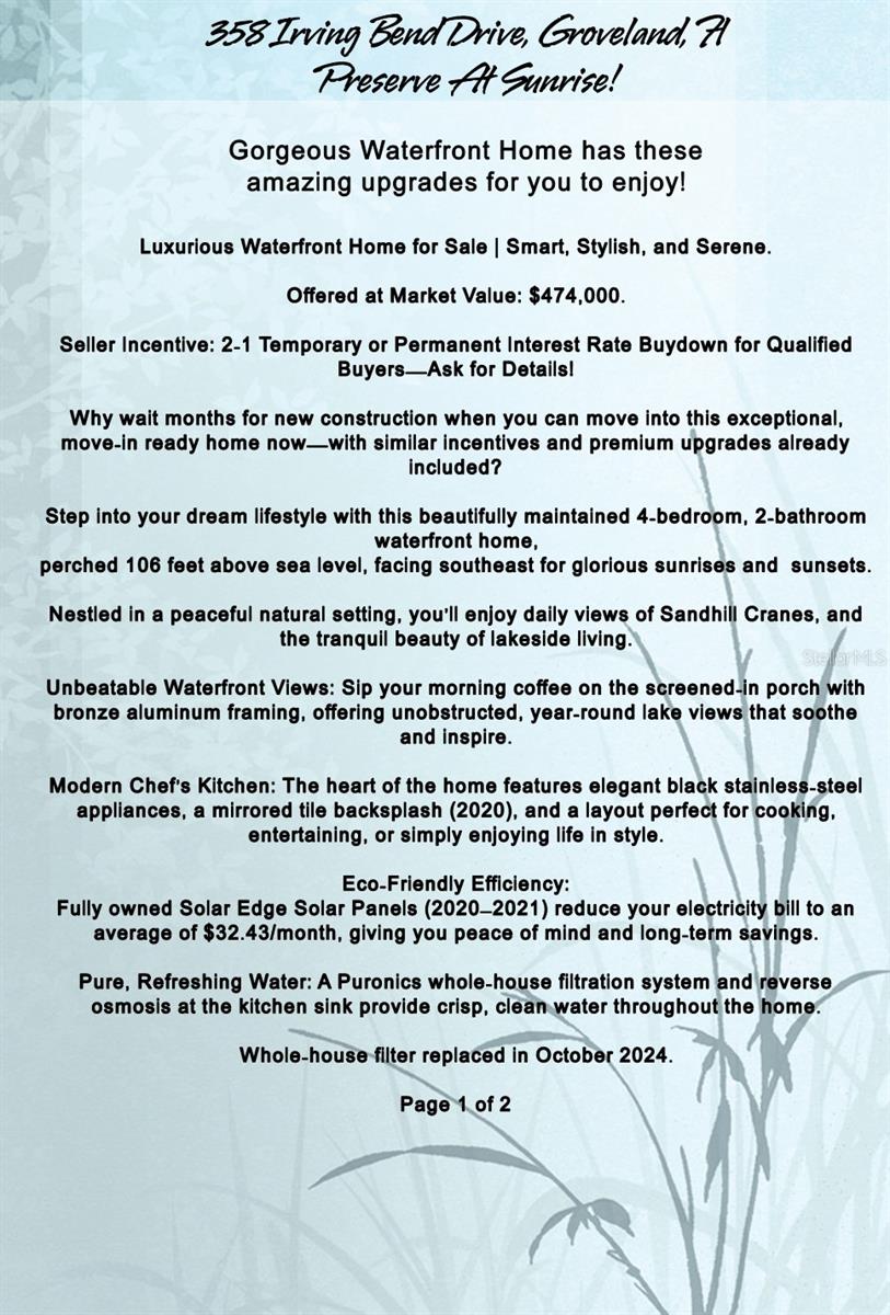 358 IRVING BEND DR, GROVELAND, FL, 34736