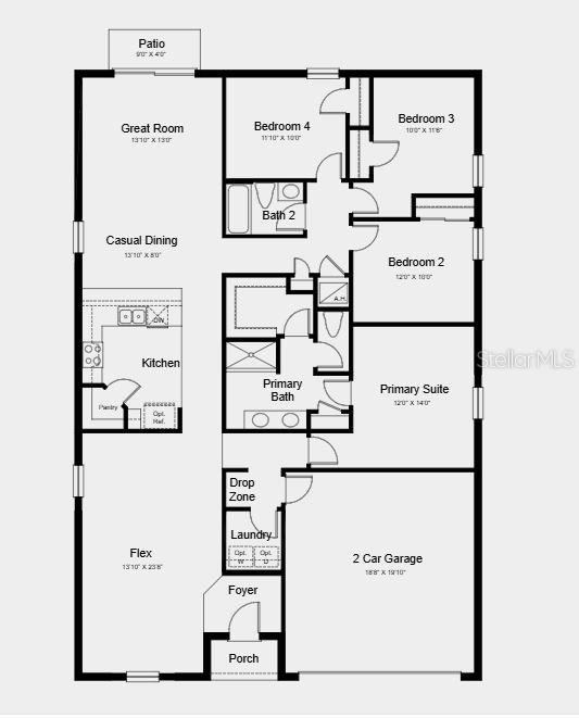 Additional highlights include: all appliances included, window blinds throughout, and quartz countertops.