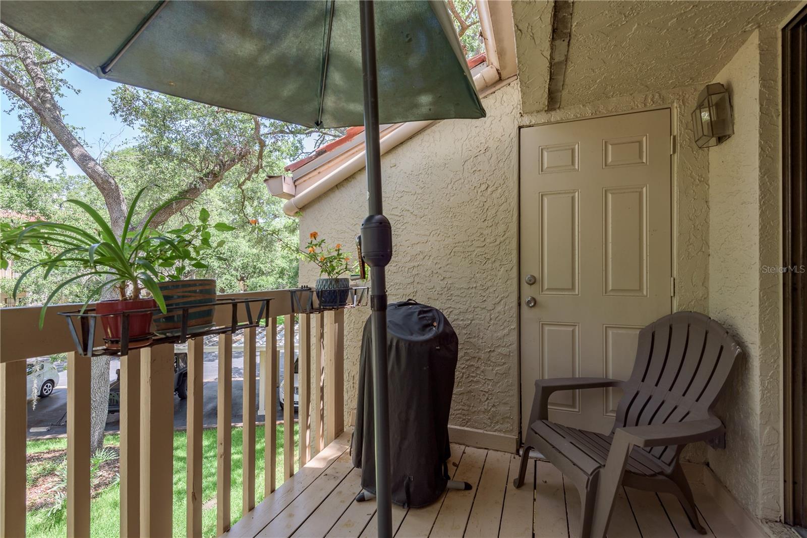 Enjoy your morning coffee on the balcony