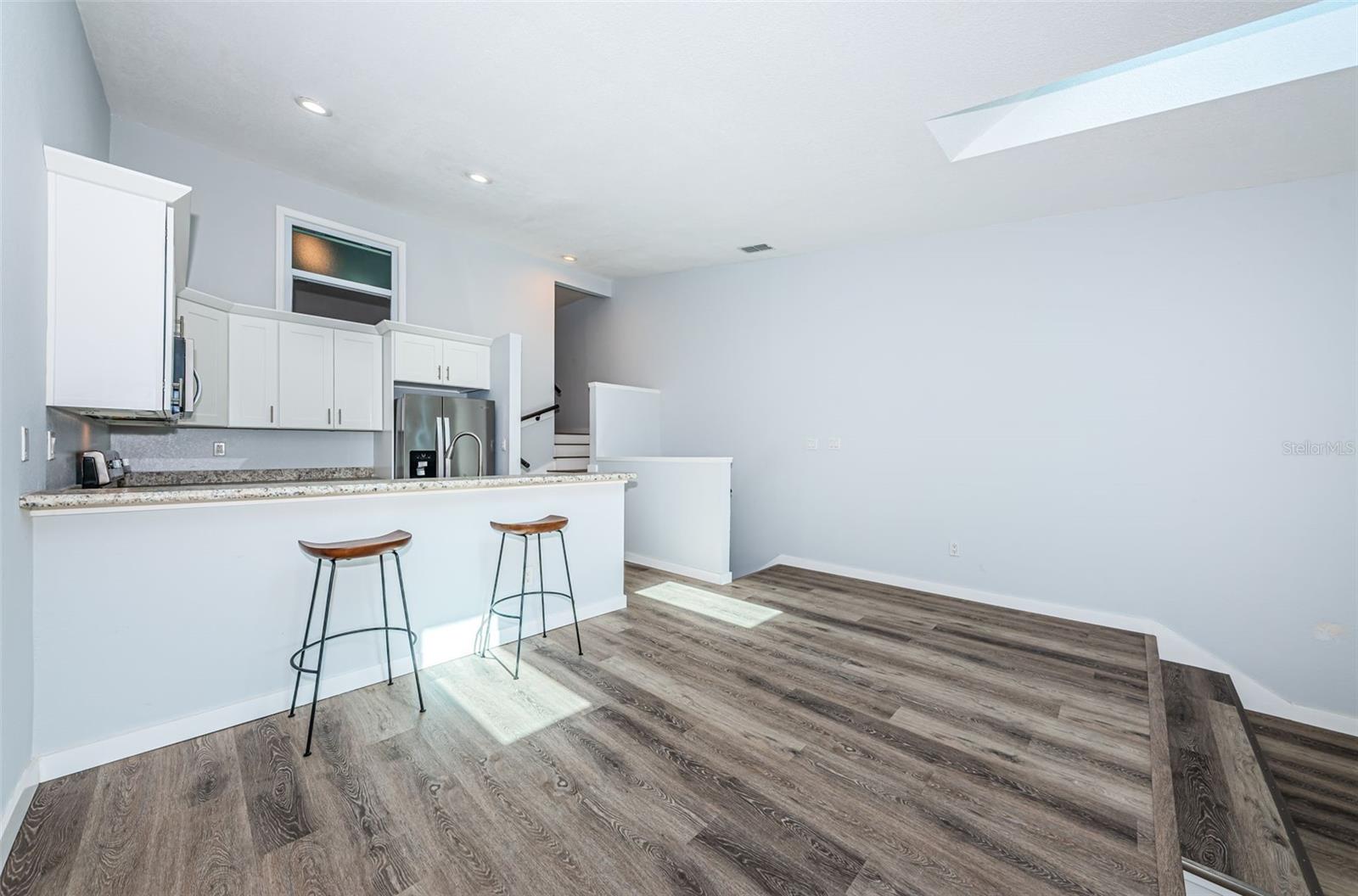 Dining area, breakfast bar & kitchen