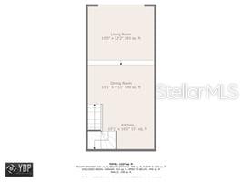 2nd floor: kitchen/dining area/great room